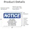 Signmission Hot Zone Authorized Personnel Only PPE Required OSHA Notice Sign, Vinyl Decal, 5in W x 3.5in L, 2PK OS-2PACK-NS-D-35-L-13533 - alternate 3